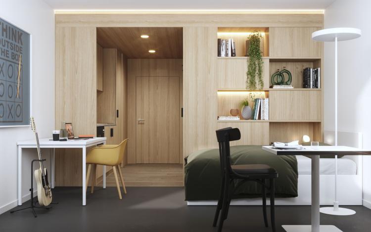 New furnished 2-room apartment of approximately 30m2