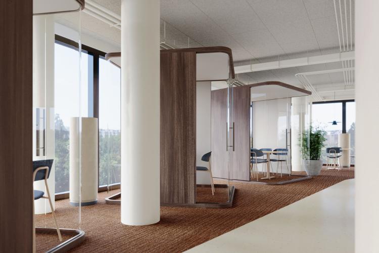 Furnished room in a shared 101m2 apartment, 3 rooms