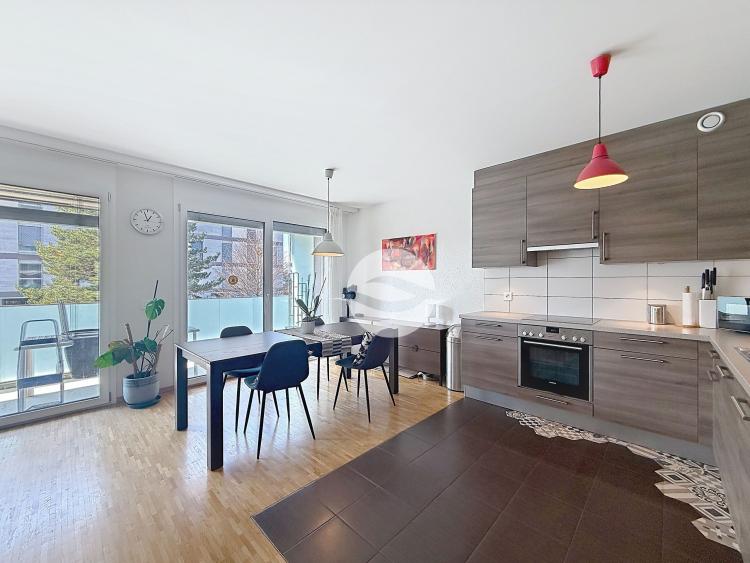 BEAUTIFUL 4-ROOM APARTMENT IN PETIT-LANCY, LARGE TERRACE 