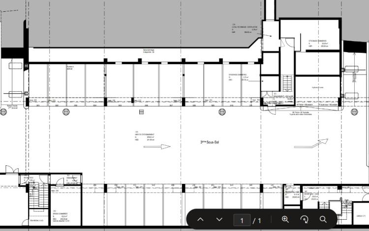 Underground parking spaces for rent.