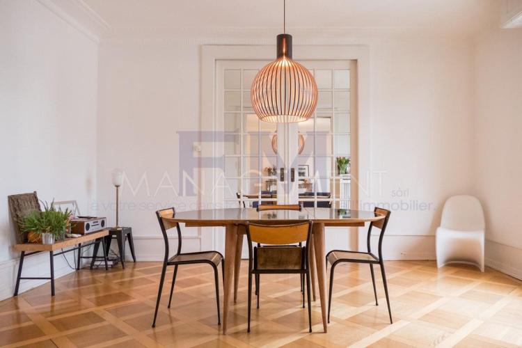 Champel, rue Marignac, 5.5 rooms on the 6th floor
