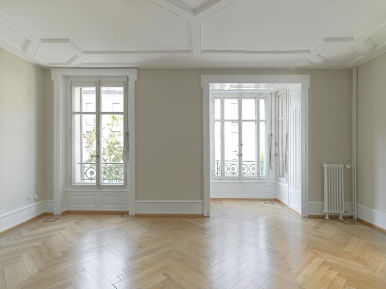 Beautifully renovated four-room, two-bedroom apartment.