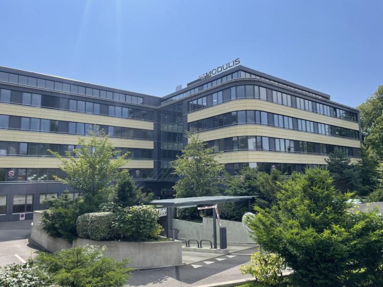 Underground parking spaces.