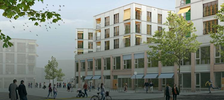 1B-201 - Spacious 3.5-room apartment with private terrace and balcony, lake-facing