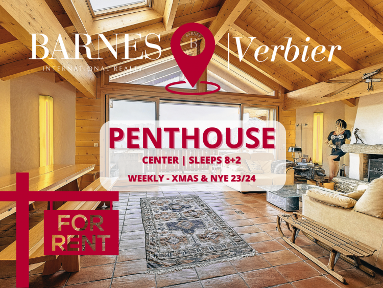 VERBIER CENTER: MAGNIFICENT ART-STYLE 4-BEDROOMS ATTIC!